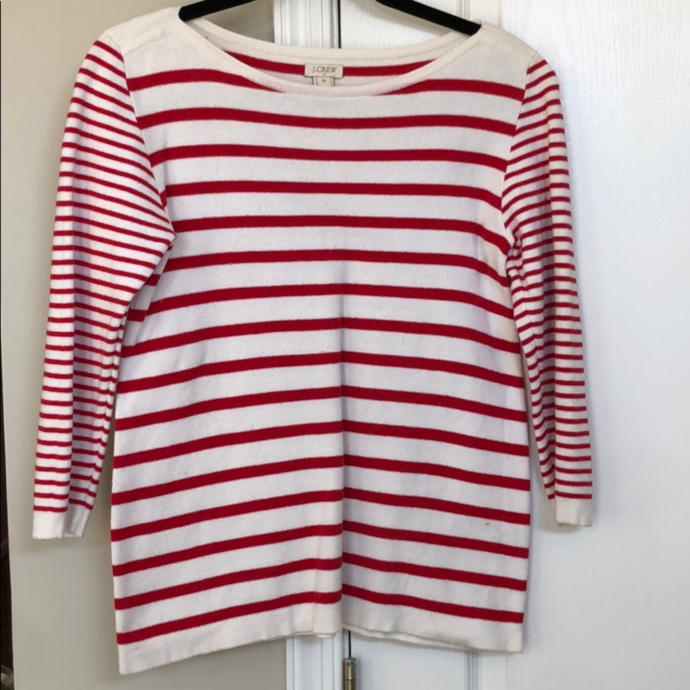 Red & white top